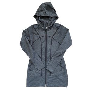 Athleta Rishi Navy Zip-Up Sweatshirt Size XL